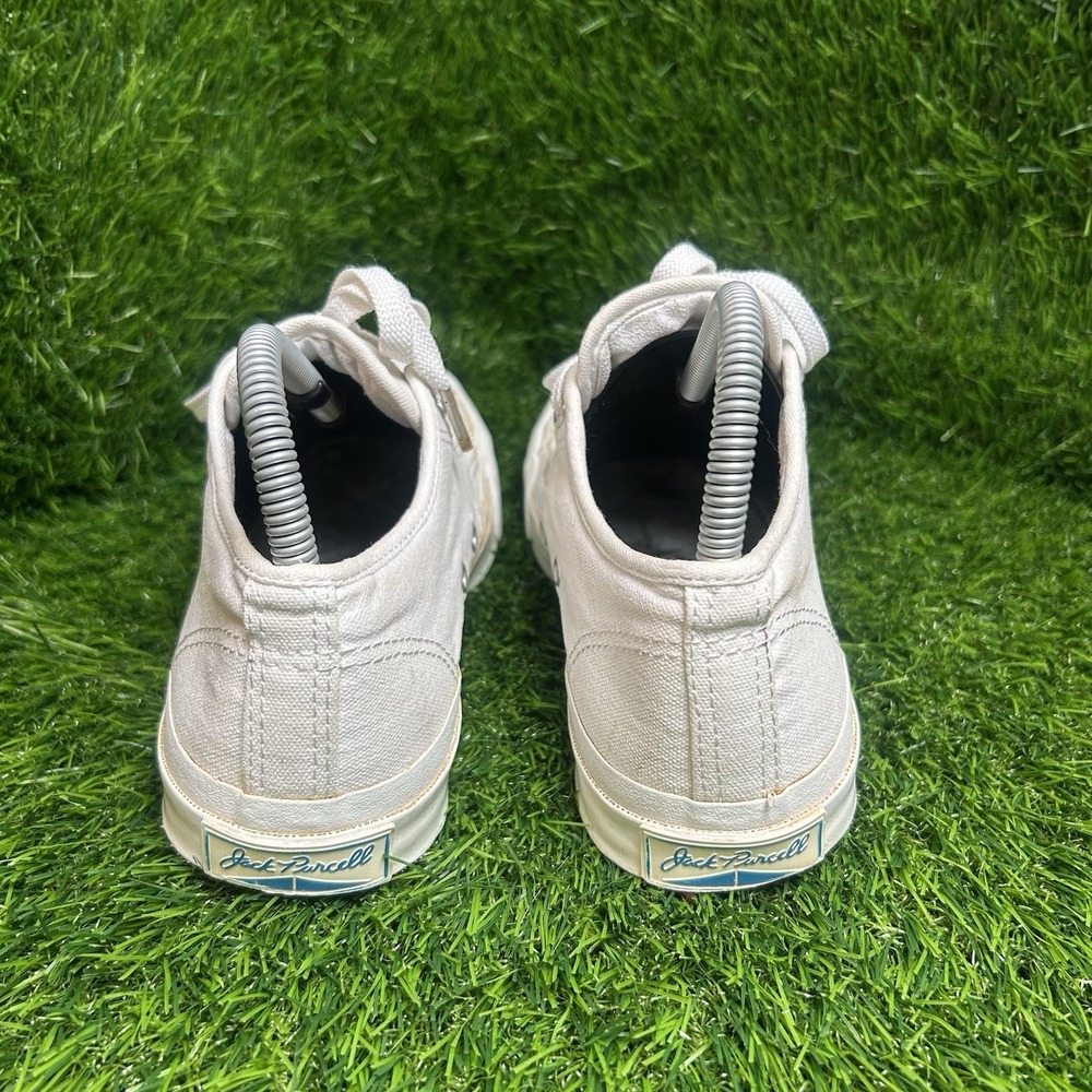 Vintage Converse Jack Purcell Sneakers Off White Canvas 1Q698 Womens 7 Mens 5.5 - Picture 5 of 8